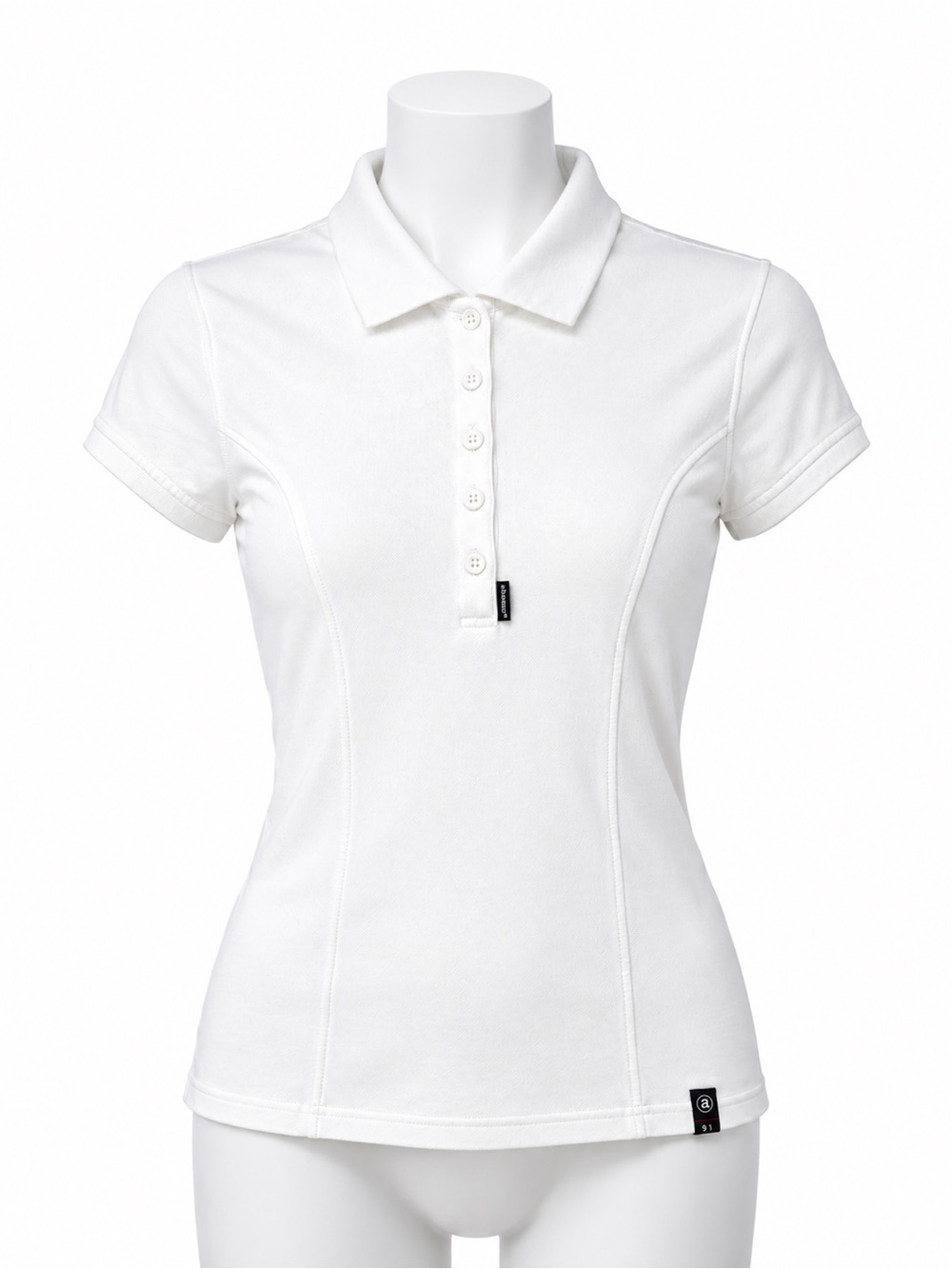 Abacus White Ladies Golf Shirt